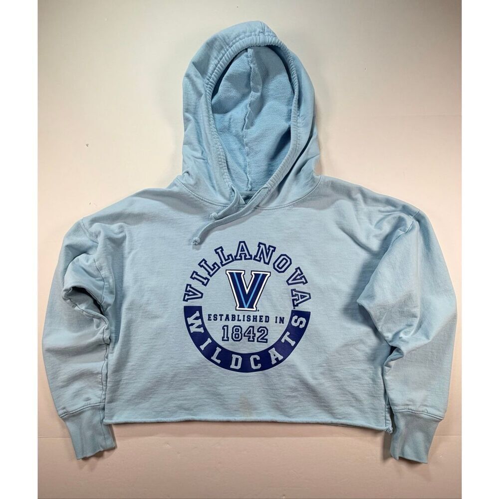 ZooZatz Villanova Wildcats Cropped Hoodie Light Blue Size Small NCAA
